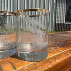 Chicago Northwestern Railroad Wisconsin Division Glasses Set of (2) Cocktail
