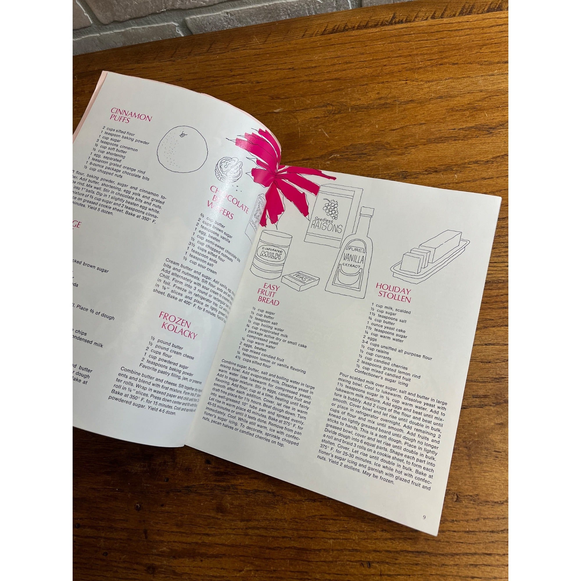 Vintage 1970 Wisconsin Power& Light Co. Christmas Treats Cookies Recipe Book