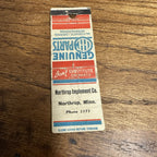 Northrop Minn IH Mcormick Deering International Advertising matchbook