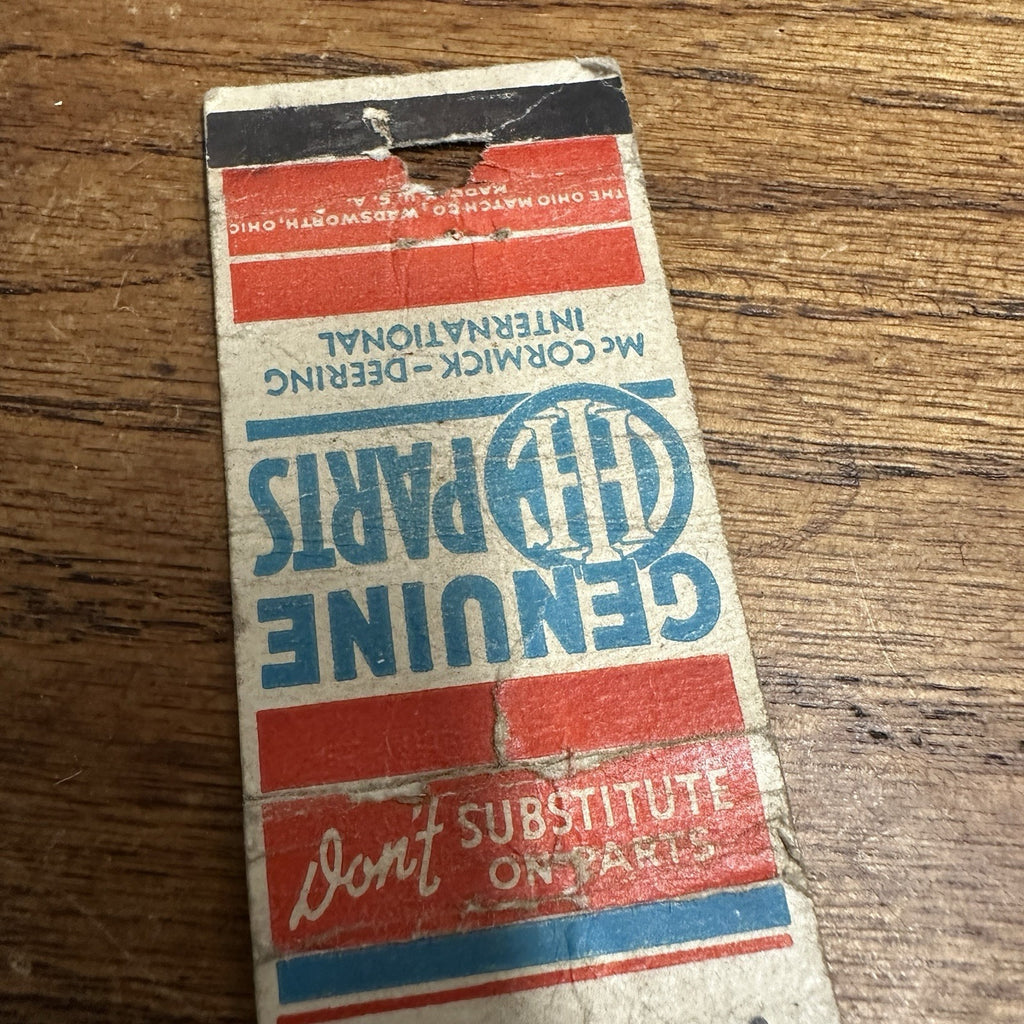 Northrop Minn IH Mcormick Deering International Advertising matchbook