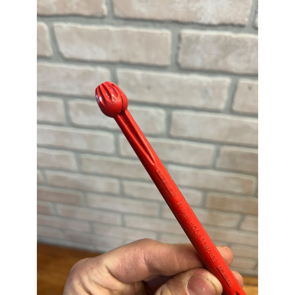 Vintage A & H Hook Remover Made in USA Red Plastic