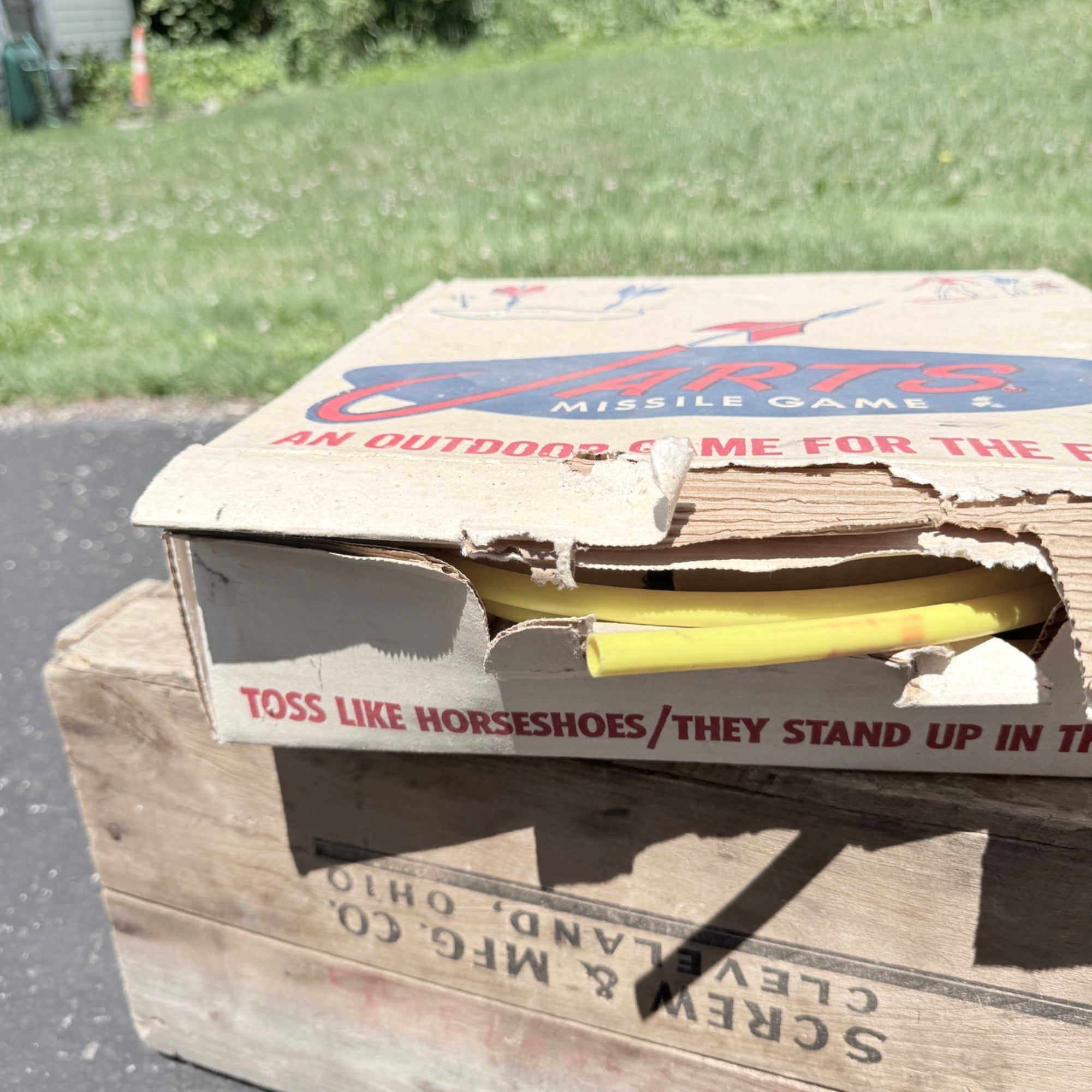 Vintage Game of Jarts Lawn Dart Game W/ Original Box