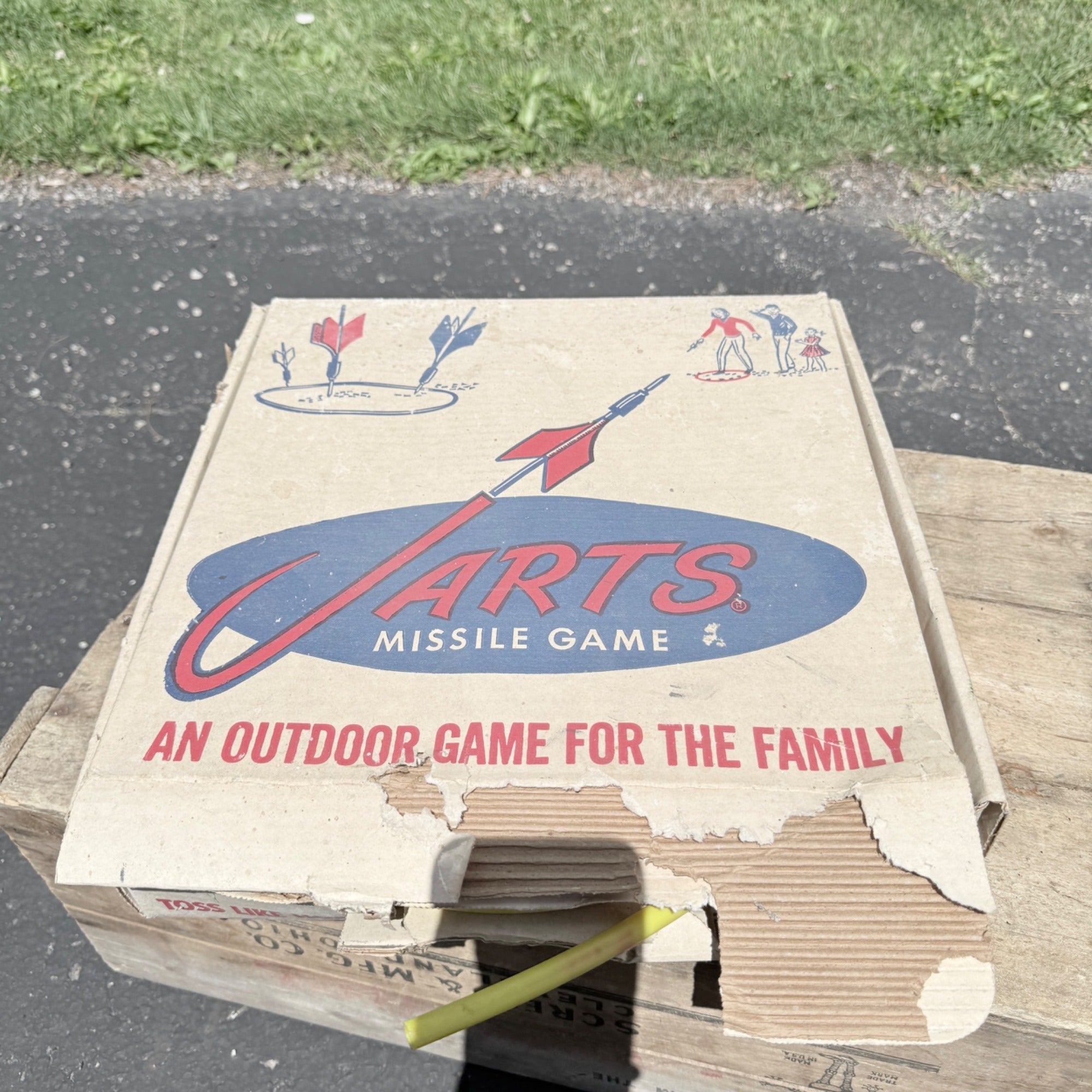 Vintage Game of Jarts Lawn Dart Game W/ Original Box