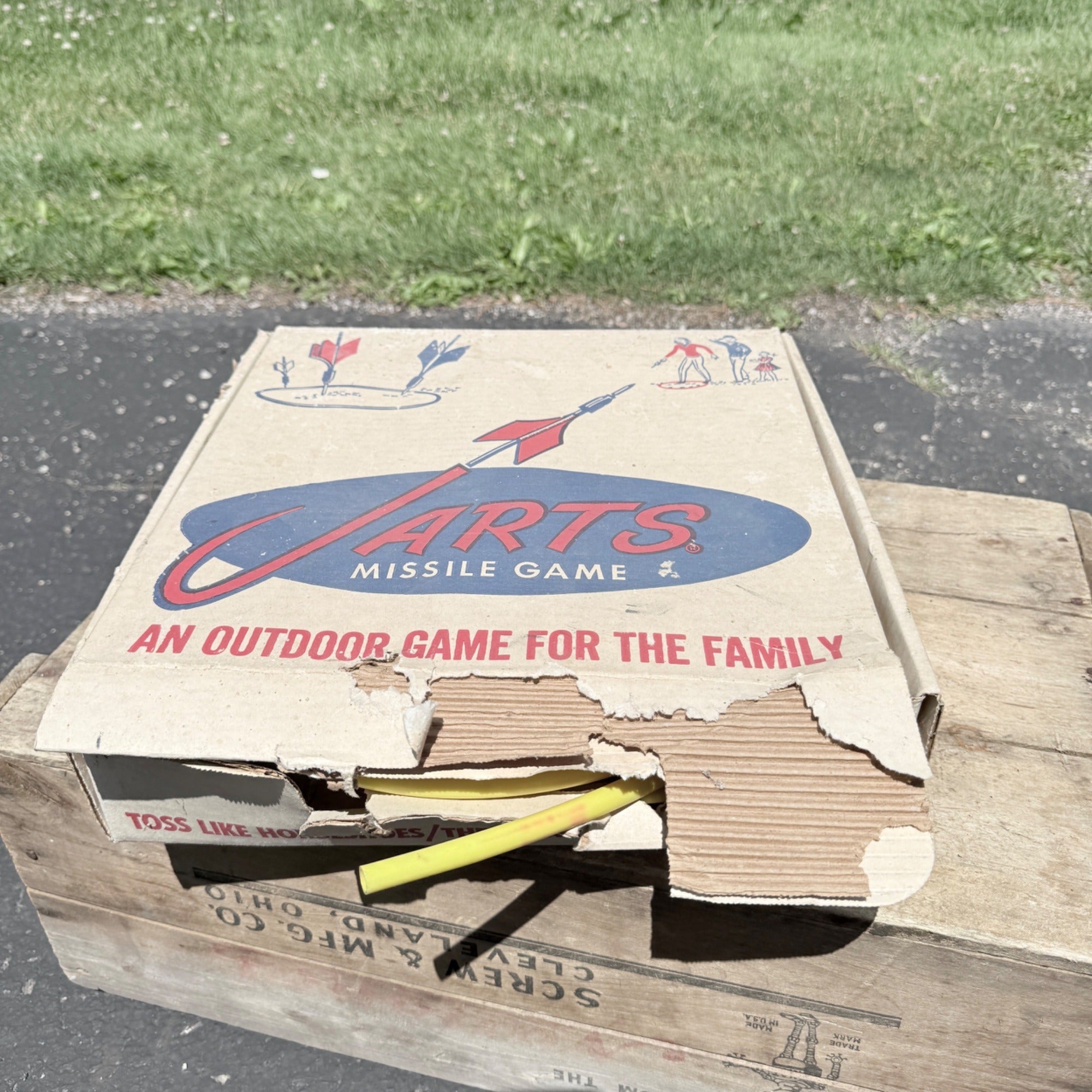Vintage Game of Jarts Lawn Dart Game W/ Original Box