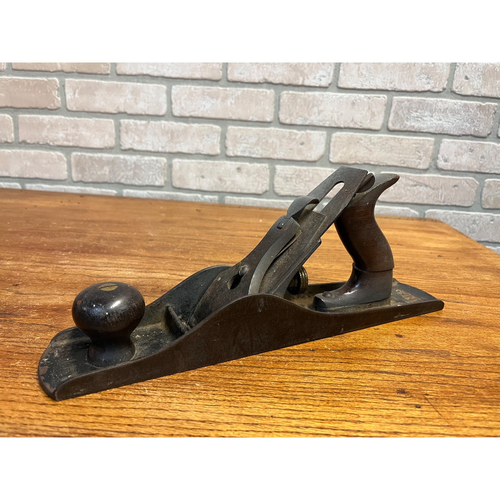 Vintage Stanley Bailey No.5 Smooth Bottom Hand Plane Woodworking Tool