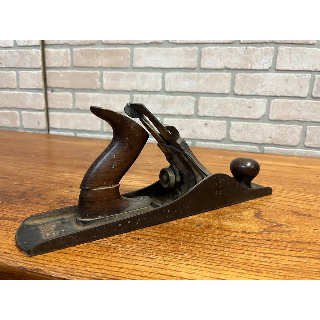 Vintage Stanley Bailey No.5 Smooth Bottom Hand Plane Woodworking Tool