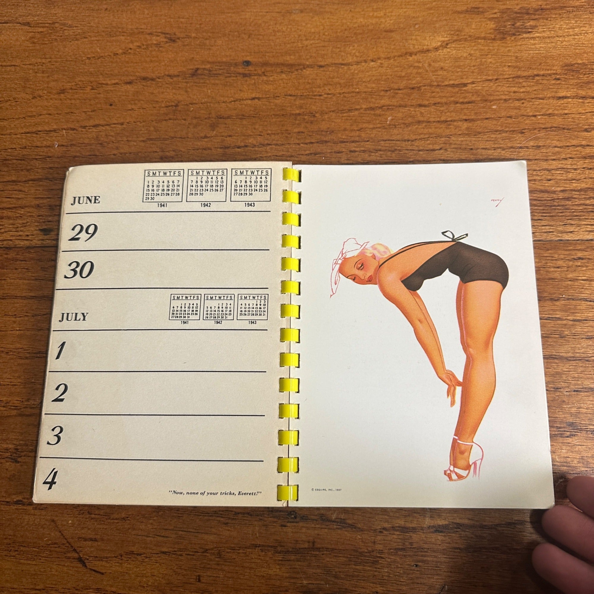 Vintage 1941 Petty Phone Numbers Esquire Book Pinup Girls