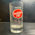Vintage Reach For Bubble Up Red ACL Soda Fountain Glass Drinking Cup