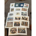 American Primitive Watercolors Complete Color Plates Folio Art (Full Set Of 16)