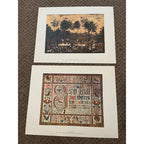 American Primitive Watercolors Complete Color Plates Folio Art (Full Set Of 16)