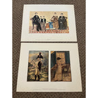 American Primitive Watercolors Complete Color Plates Folio Art (Full Set Of 16)