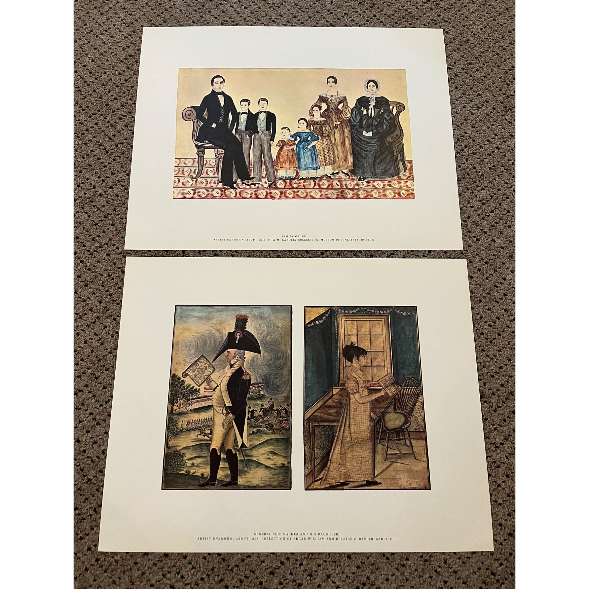 American Primitive Watercolors Complete Color Plates Folio Art (Full Set Of 16)