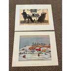 American Primitive Watercolors Complete Color Plates Folio Art (Full Set Of 16)