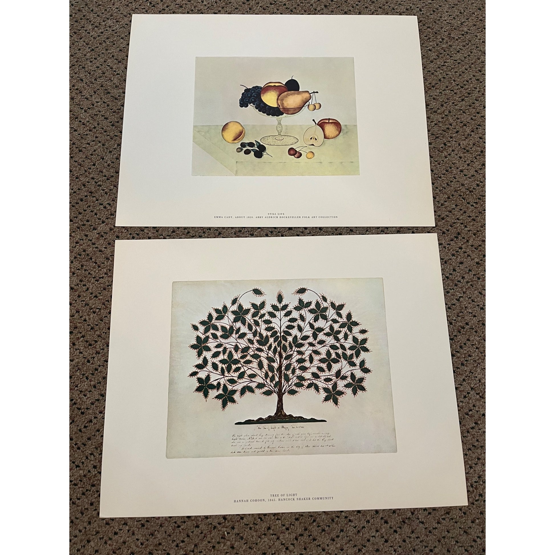 American Primitive Watercolors Complete Color Plates Folio Art (Full Set Of 16)
