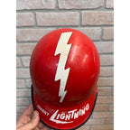 Topper Johnny Lightning 1969-71 Issue Lightning Racer Helmet Red Plastic W/ Foam