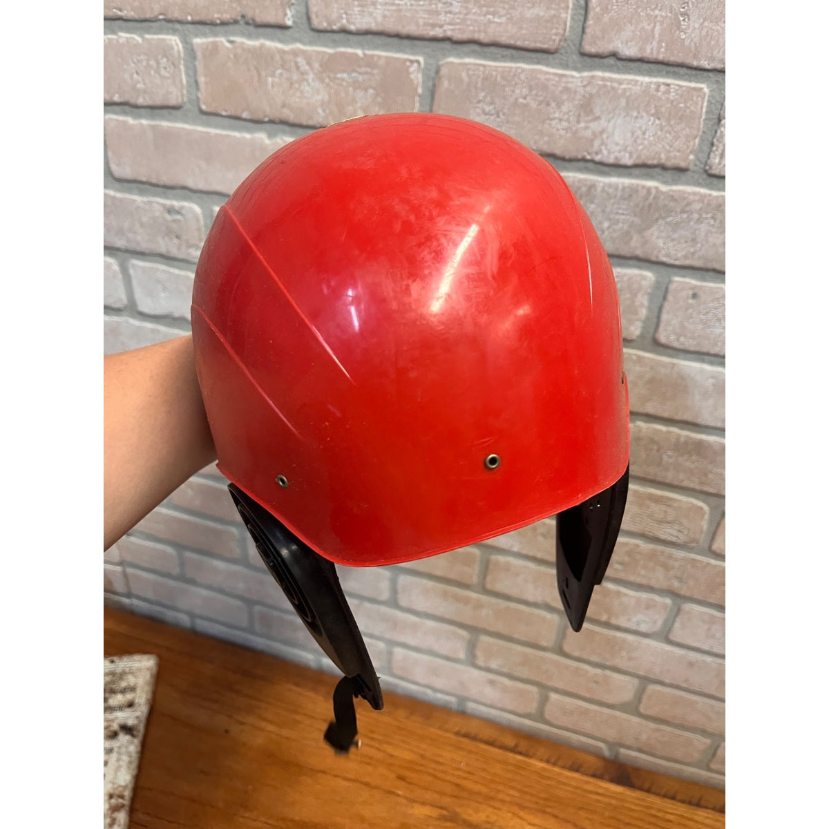 Topper Johnny Lightning 1969-71 Issue Lightning Racer Helmet Red Plastic W/ Foam