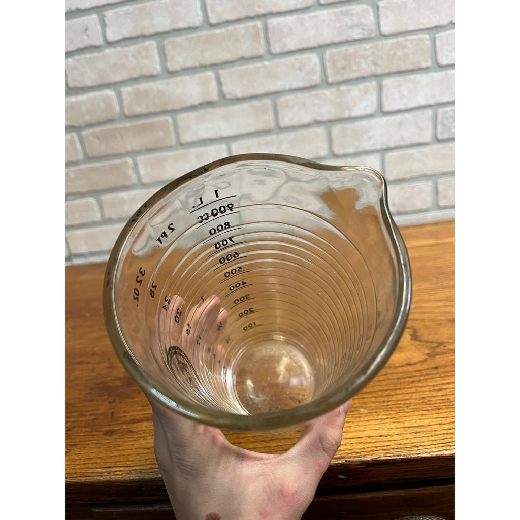 Vintage Kodak 32oz 1L Glass Darkroom Measuring Pitcher Jug Beaker Glass Eastman