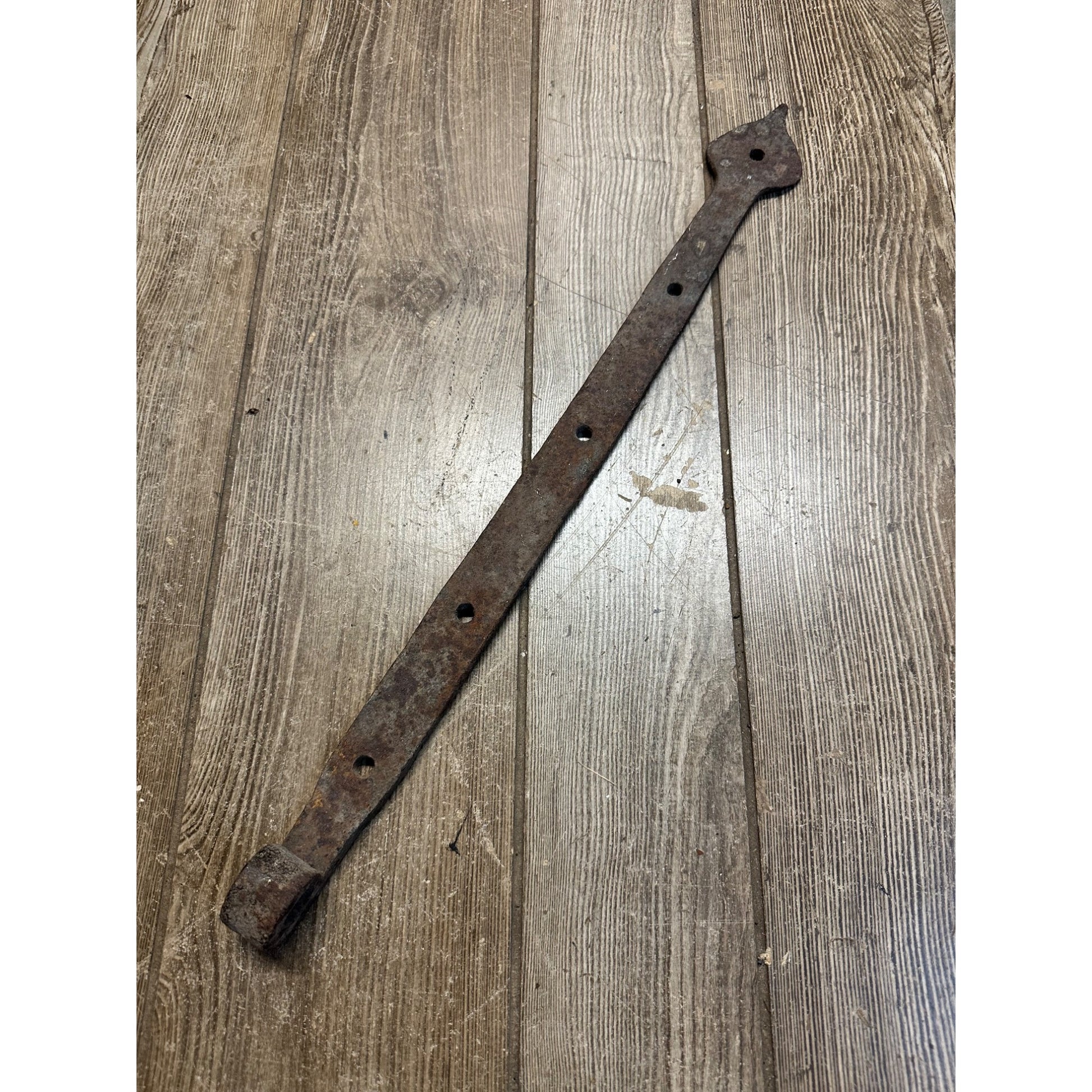 Antique Hand Forged Rustic Barn Door Strap Hinge 20"