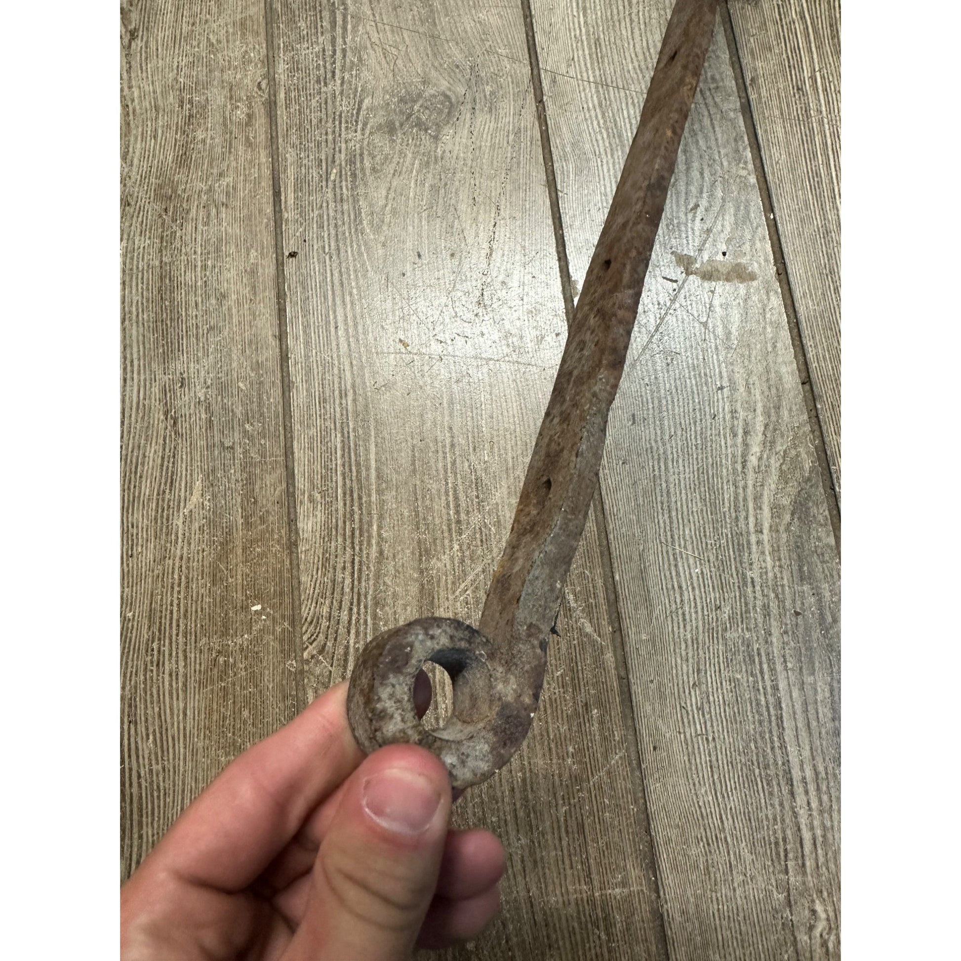 Antique Hand Forged Rustic Barn Door Strap Hinge 20"