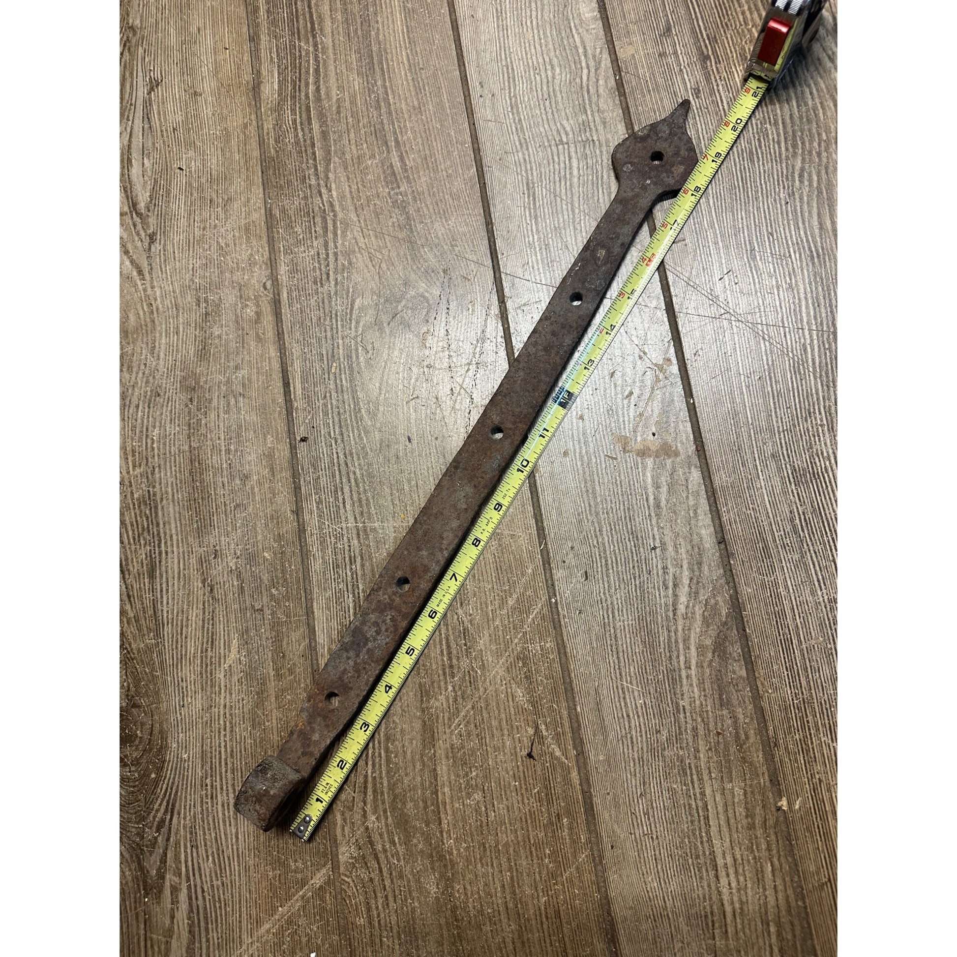 Antique Hand Forged Rustic Barn Door Strap Hinge 20"