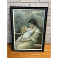 Vintage Spanish-American War Soldiers Wife Framed Art Print 1898 (Turner) Patriotic