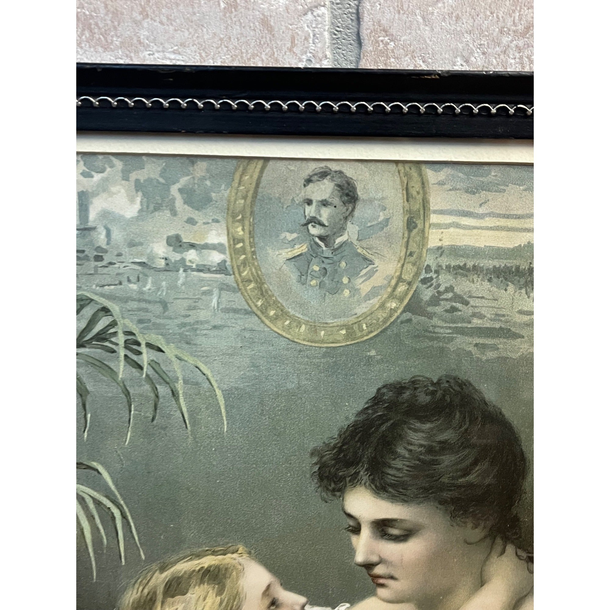 Vintage Spanish-American War Soldiers Wife Framed Art Print 1898 (Turner) Patriotic