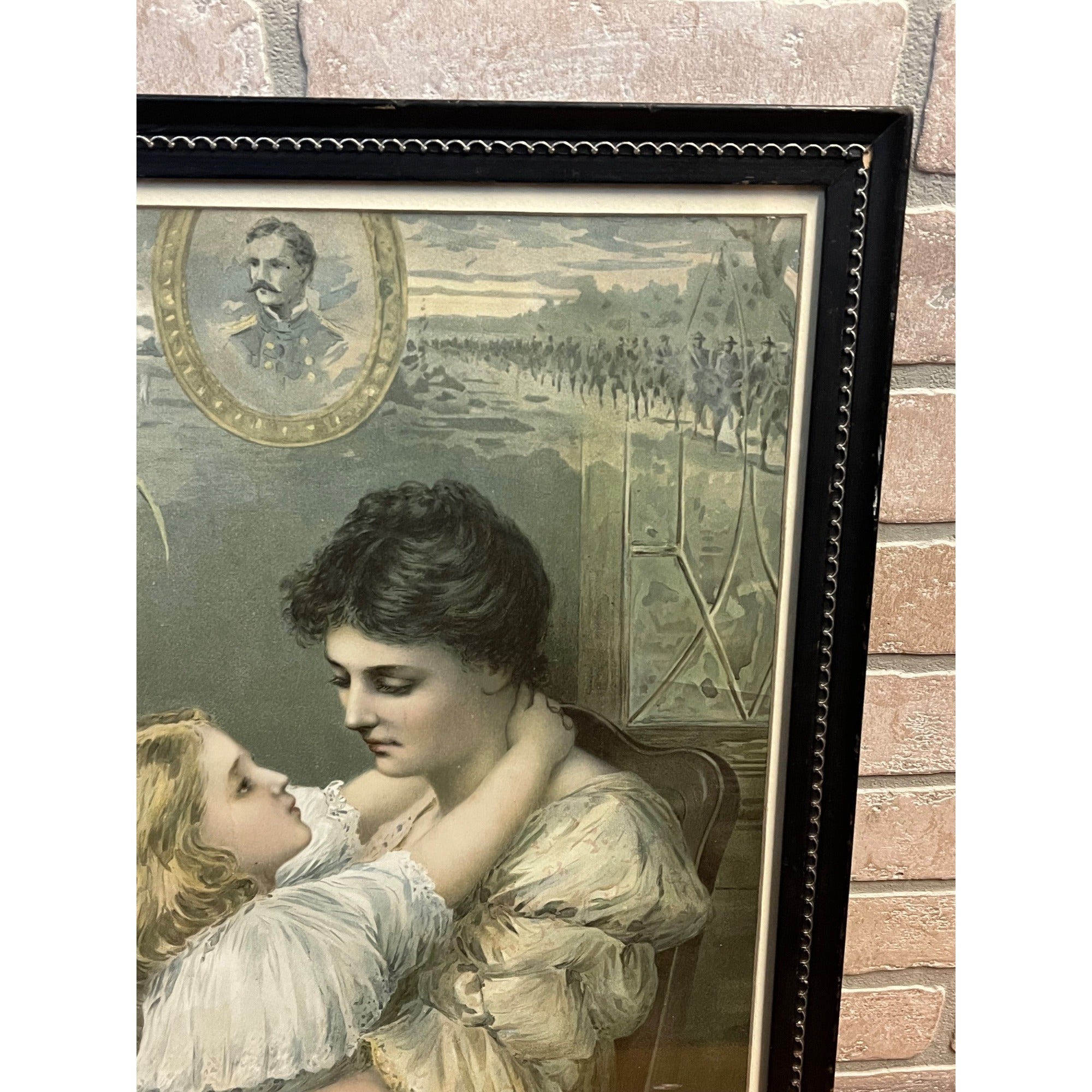 Vintage Spanish-American War Soldiers Wife Framed Art Print 1898 (Turner) Patriotic