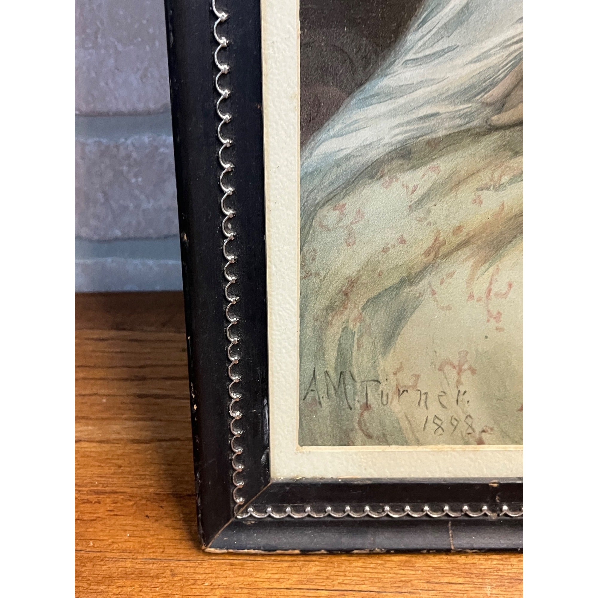 Vintage Spanish-American War Soldiers Wife Framed Art Print 1898 (Turner) Patriotic