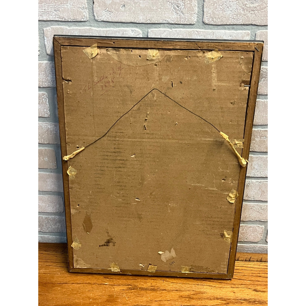 Vintage Spanish-American War Soldiers Wife Framed Art Print 1898 (Turner) Patriotic