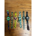 Vintage 1990s Child's Toy Watches US Army Power Rangers Jurassic Park