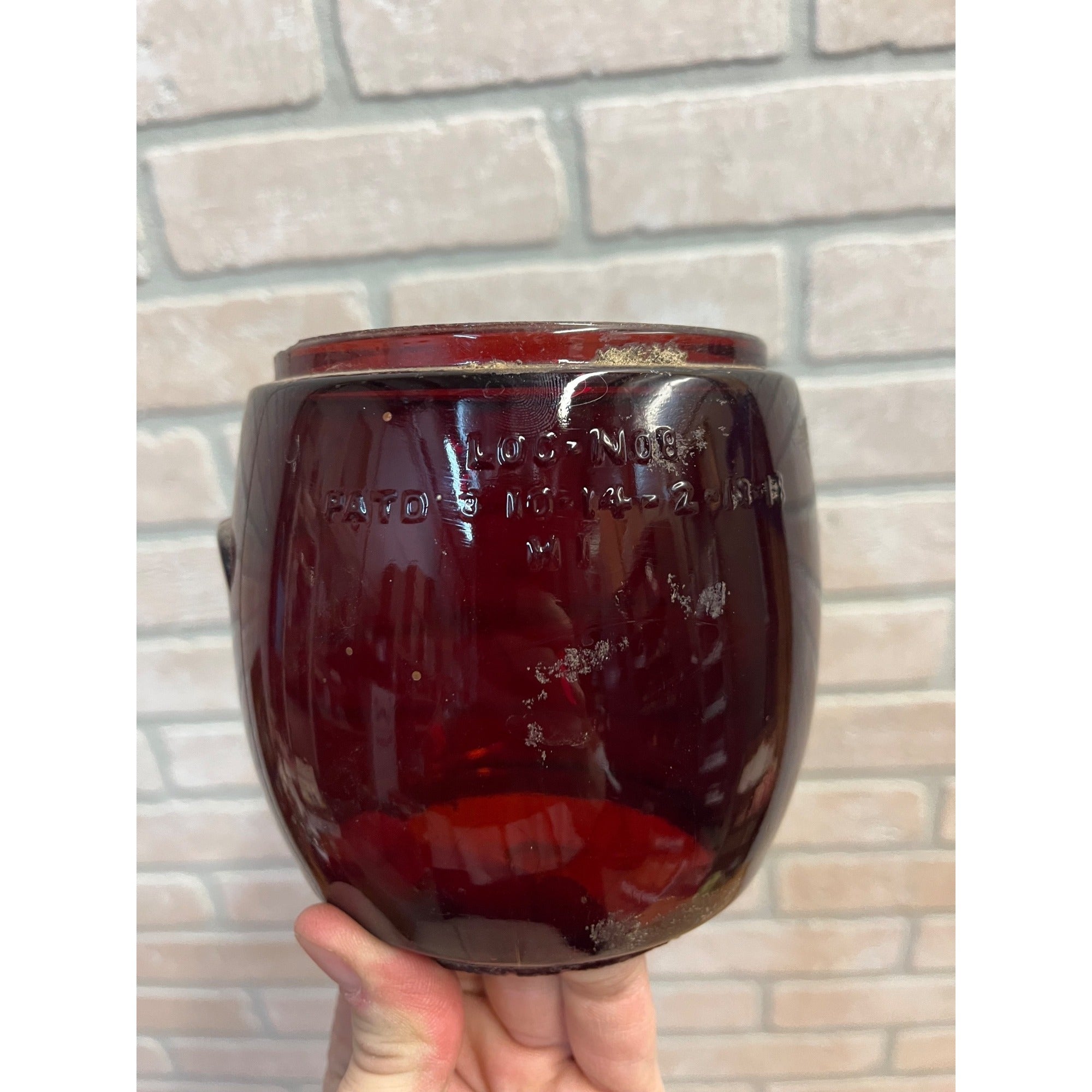 Dietz D-Lite Original Ruby Red Lantern Globe Replacement Part Loc-Nob H1