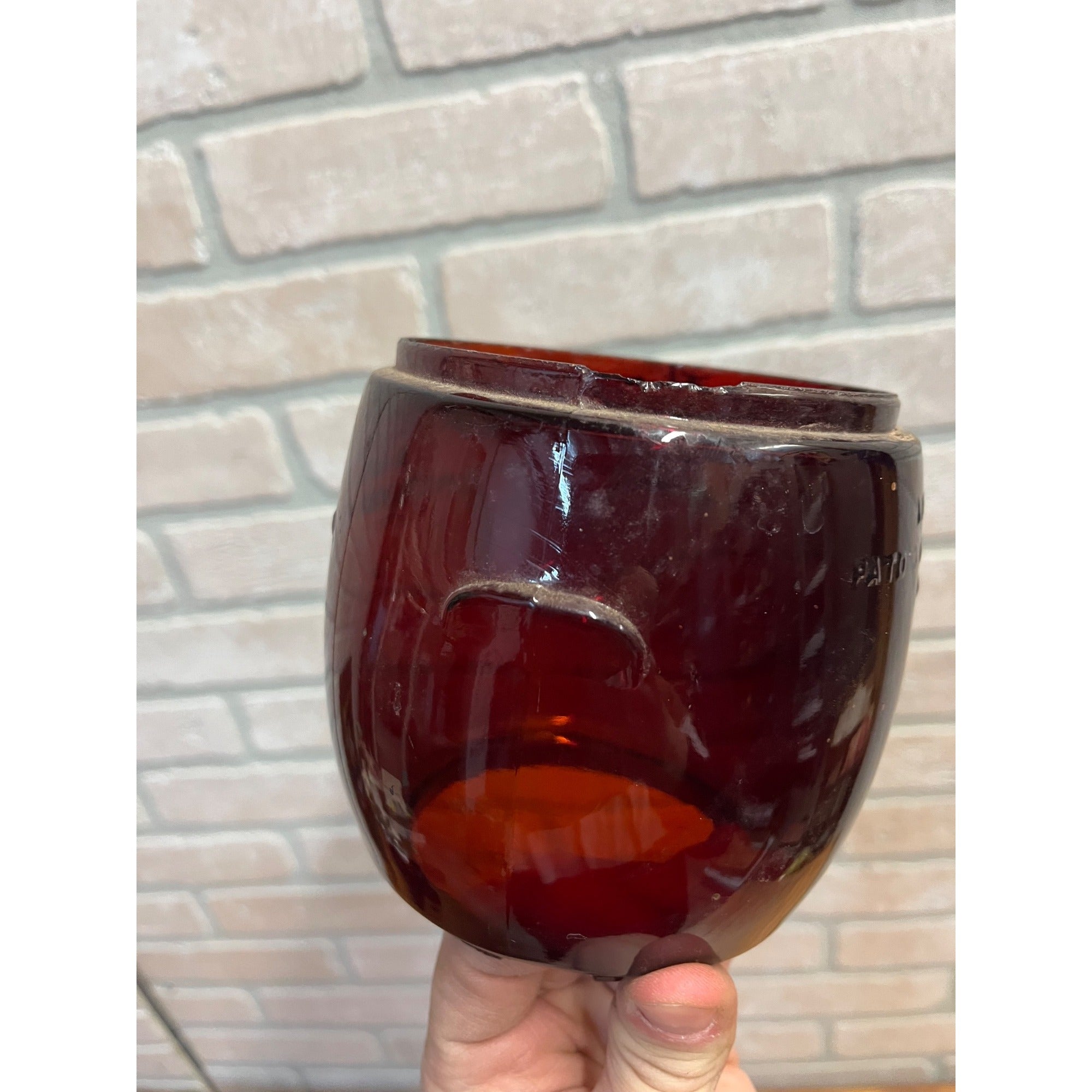 Dietz D-Lite Original Ruby Red Lantern Globe Replacement Part Loc-Nob H1
