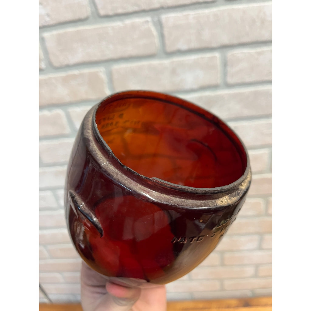 Dietz D-Lite Original Ruby Red Lantern Globe Replacement Part Loc-Nob H1