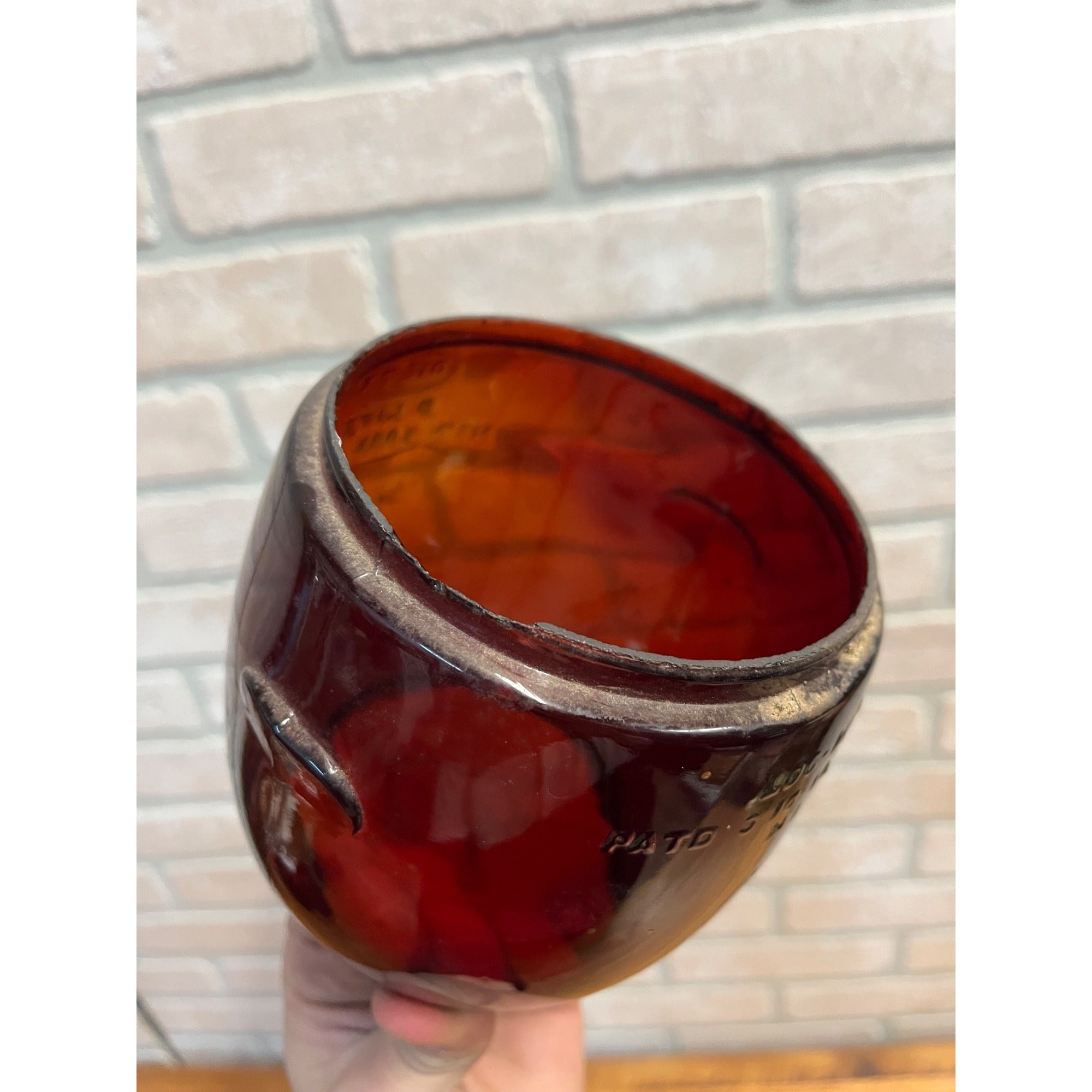 Dietz D-Lite Original Ruby Red Lantern Globe Replacement Part Loc-Nob H1