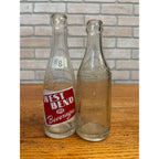 Vintage Lot of 2 West Bend Beverages Wisconsin Soda Bottles ACl & Embossed