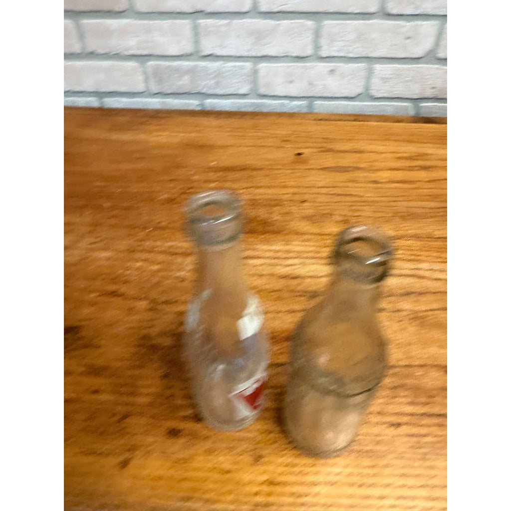 Vintage Lot of 2 West Bend Beverages Wisconsin Soda Bottles ACl & Embossed