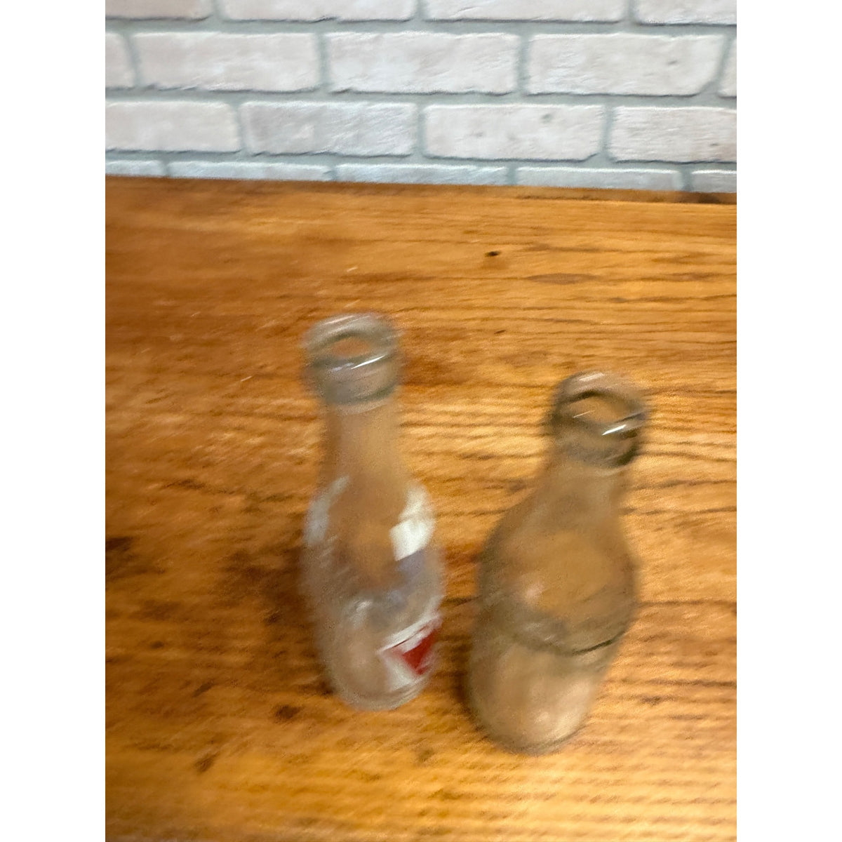 Vintage Lot of 2 West Bend Beverages Wisconsin Soda Bottles ACl & Embossed