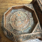 Syroco Style Art Deco Box Cigarette Case Ashtray Native American Okoboji Iowa