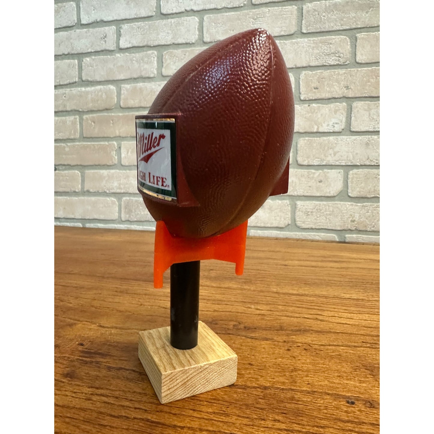 Vintage Miller High Life Beer Football on Tee Tap Handle