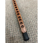 Vintage Wood Walking Cane Stick Unique for Medallions / Tokens Buttons 33.5"
