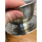 Set of 4 Vintage MCM Selandia Danish Modern Stainless Sauce / Dip Bowls 1960s