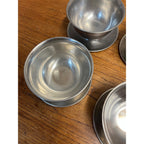 Set of 4 Vintage MCM Selandia Danish Modern Stainless Sauce / Dip Bowls 1960s
