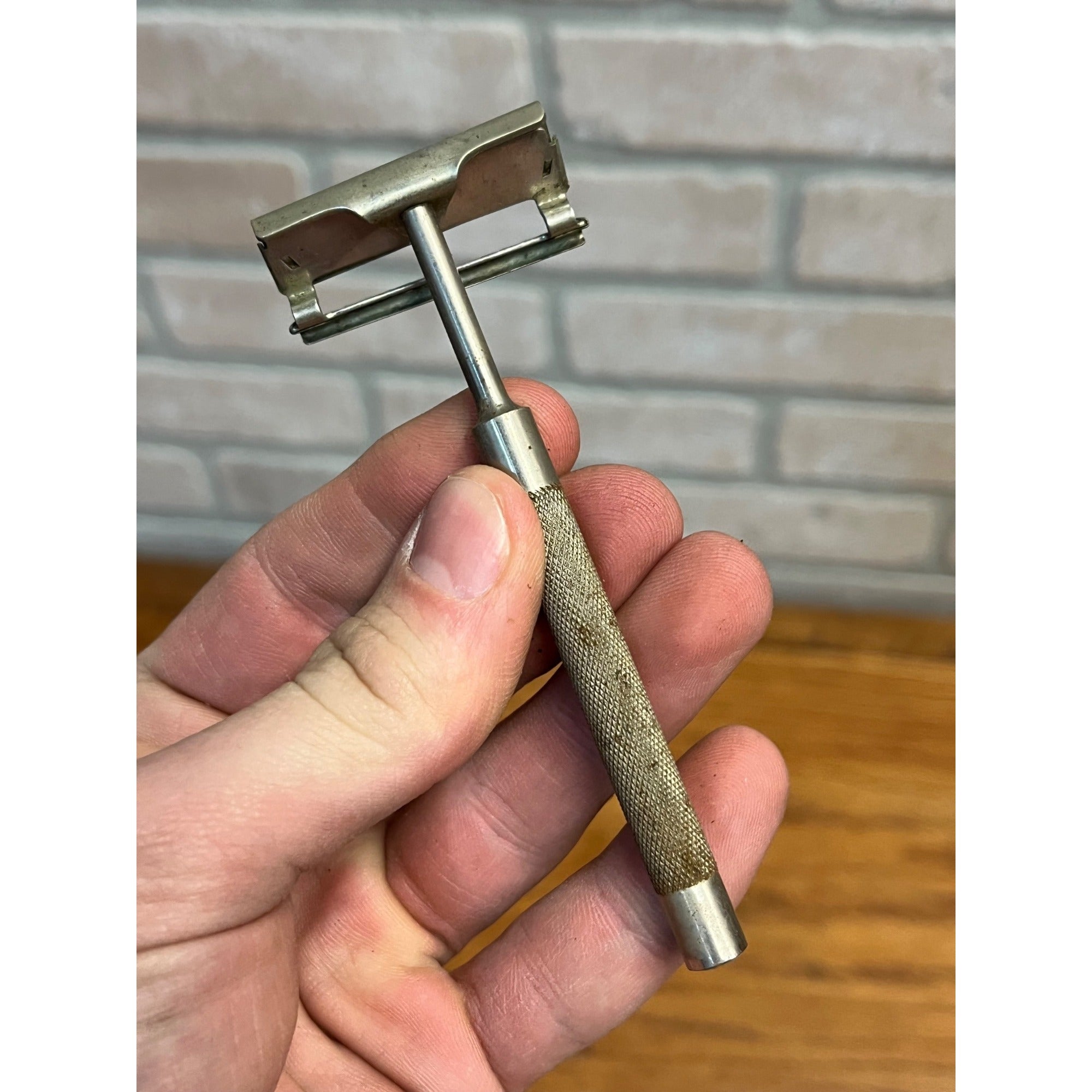 Antique Vintage 1920s Christy Advertiser Safety Razor With Original Box Shaving