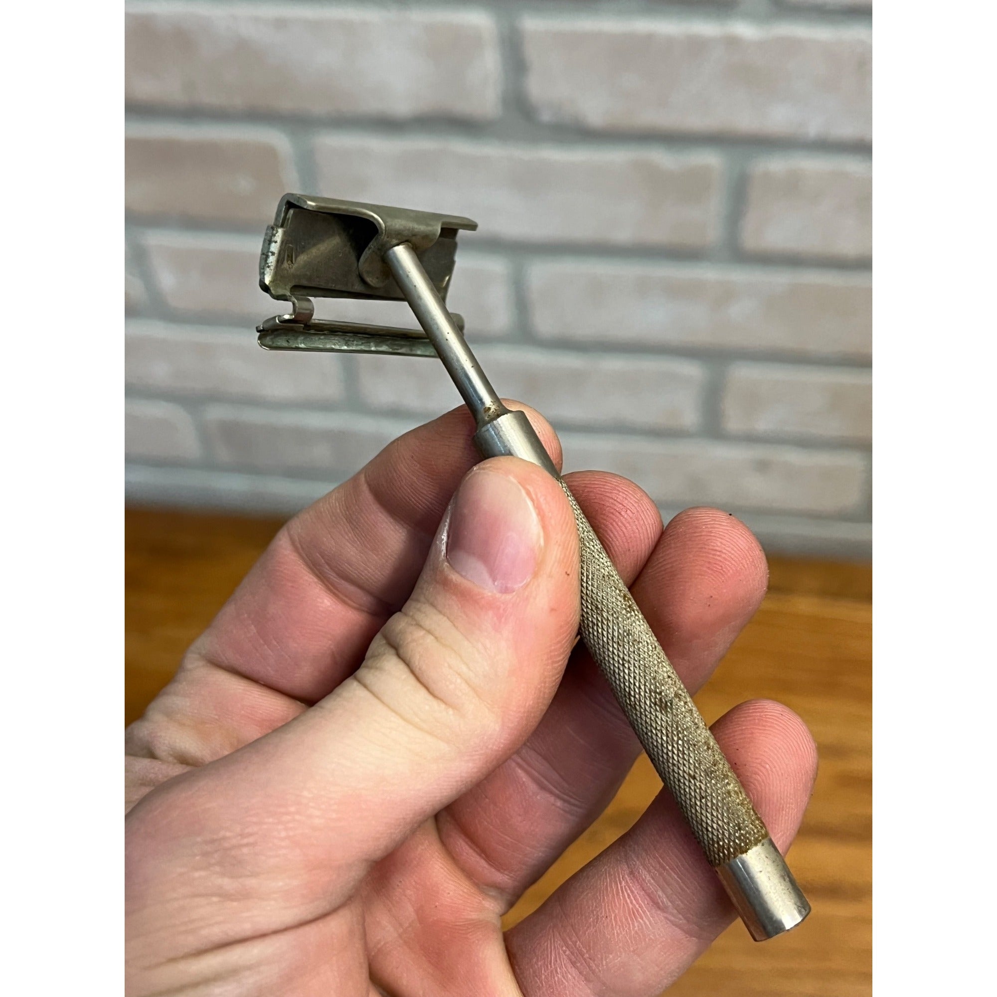 Antique Vintage 1920s Christy Advertiser Safety Razor With Original Box Shaving