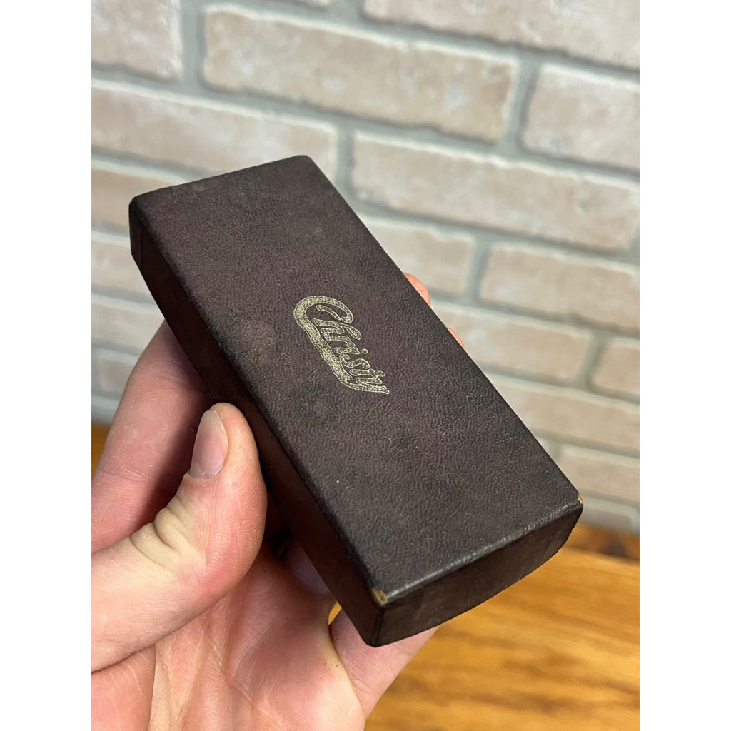 Antique Vintage 1920s Christy Advertiser Safety Razor With Original Box Shaving