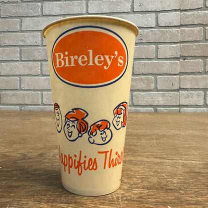 Vintage Bireley's Soda Paper Wax Cup 14 oz - Happifies Thirst - Original