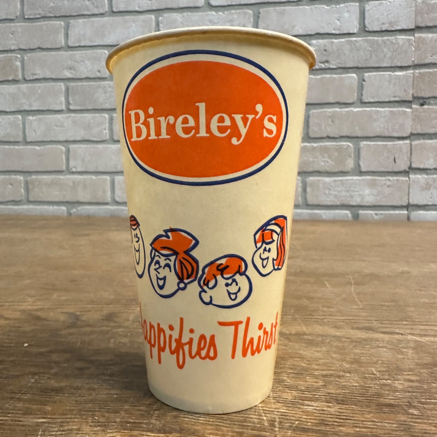 Vintage Bireley's Soda Paper Wax Cup 14 oz - Happifies Thirst - Original