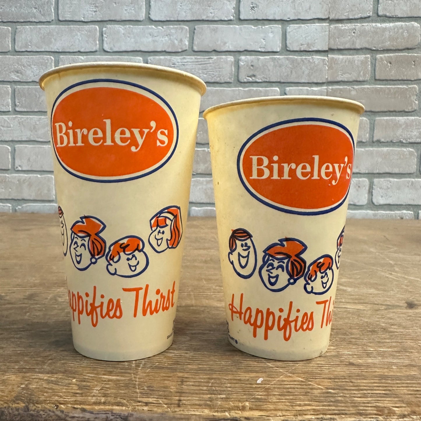 Vintage Bireley's Soda Paper Wax Cup 14 oz - Happifies Thirst - Original