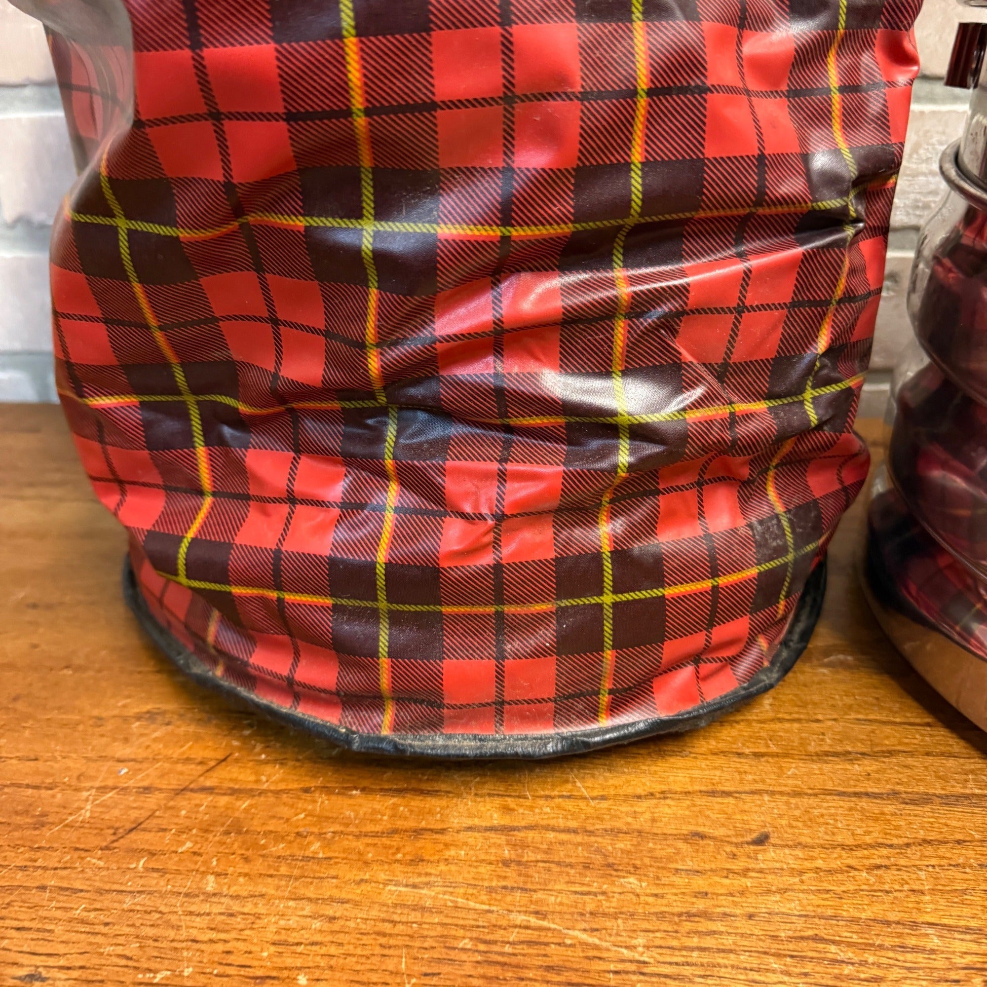 Vintage Regal Ware Aluminum Picnic Pack w/ Plaid Insulated Tote Camping