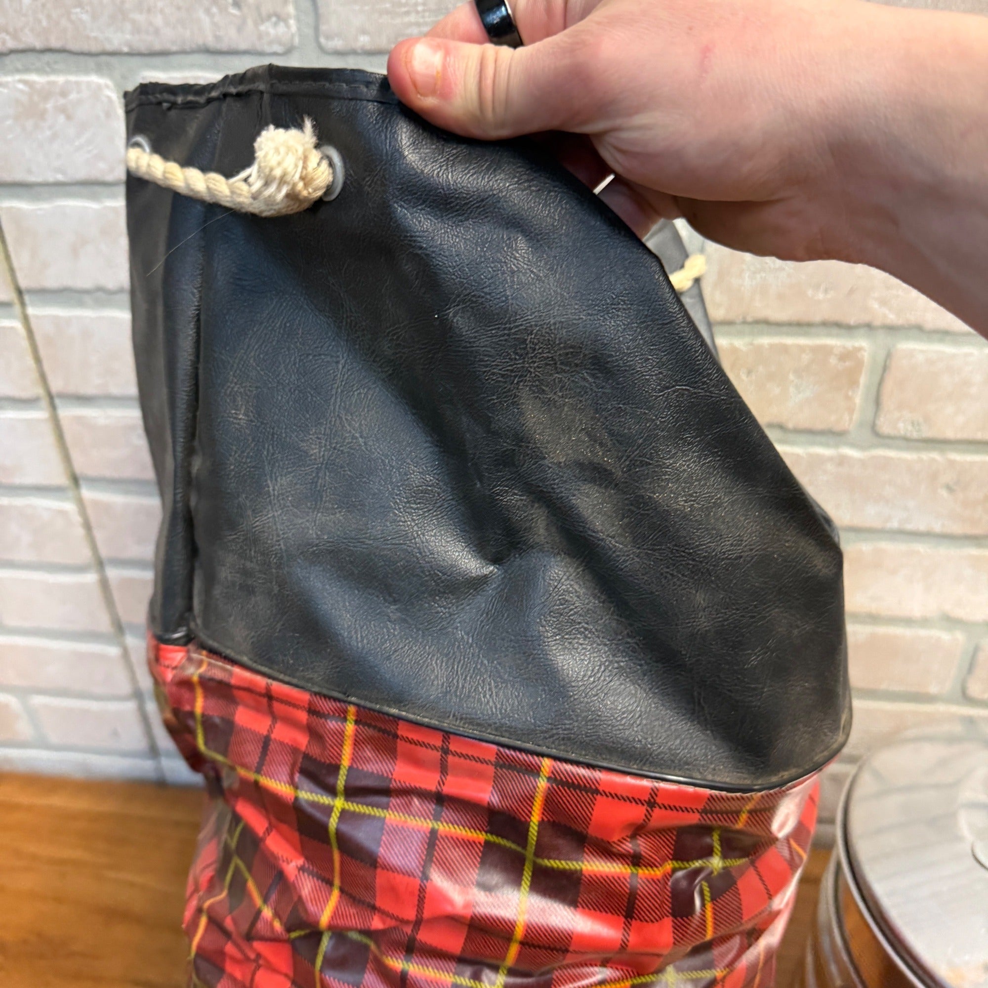 Vintage Regal Ware Aluminum Picnic Pack w/ Plaid Insulated Tote Camping